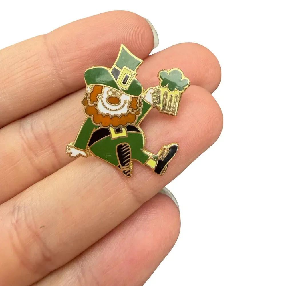 Leprechaun Pin St Patrick’s Day Pin Leprechaun Jewelry St Pattys Day Brooch